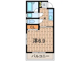 クレイン弐番館【1階】の間取り