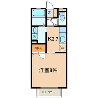 カルム・ヤサカ【1階】の間取り