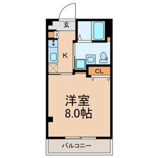 山王町マンション【2階】の間取り