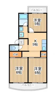 グリーンプラザ御園1号棟【2階】の間取り