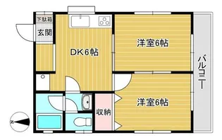 ベルハイムいわい【2階】の間取り