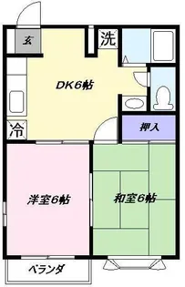ウェザーコックA【2階】の間取り