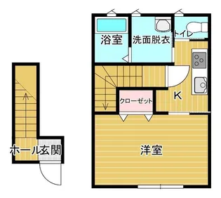 インスタイル東原【2階】の間取り