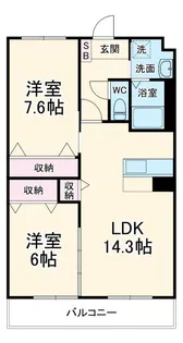 フォルトゥーナ【2階】の間取り