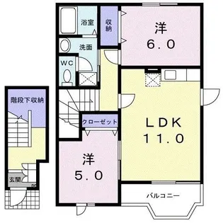 Organic大寿1【2階】の間取り