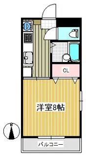 ミルディエス新坂町【2階】の間取り