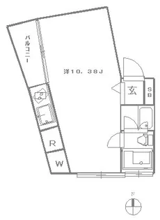 オクサワシュルメール【3階】の間取り