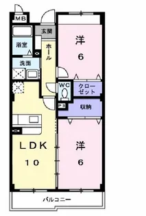 フレスクーラK&M【2階】の間取り
