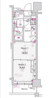 ガーラ・プレシャス赤坂見附【2階】の間取り