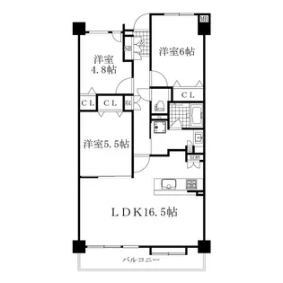 ユーハウス大幸【9階】の間取り