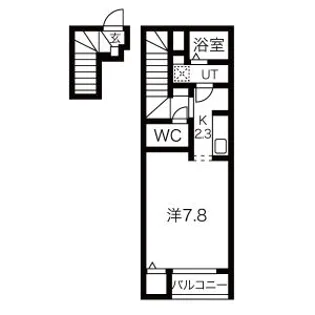 クレアB【2階】の間取り