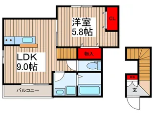 Casa Azul M【2階】の間取り