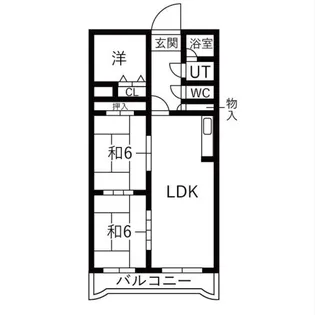 パサージュ発寒【4階】の間取り