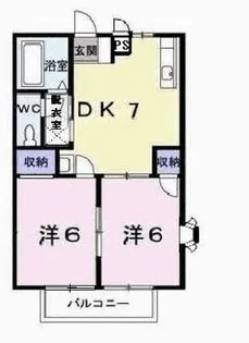 サンビレッジ 北野【2階】の間取り