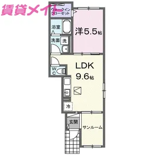 CoCo(ココ)【1階】の間取り