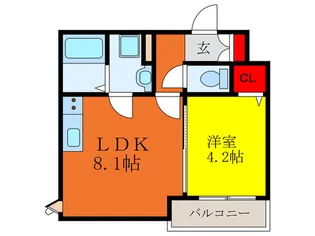 coco正雀【2階】の間取り