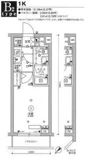 スカイコート品川パークサイドIII【1階】の間取り