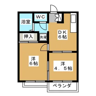 グリーンコーポ【1階】の間取り