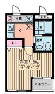プログレッソ三鷹【1階】の間取り