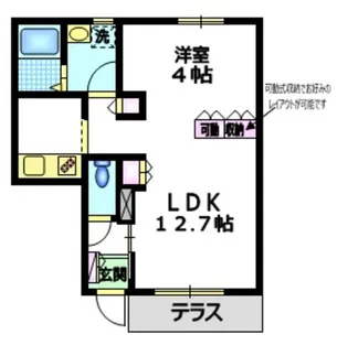 レスト赤堤【1階】の間取り