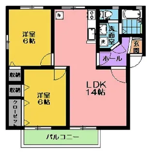 エトワールB【2階】の間取り
