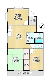 ピアーハイツ【1階】の間取り