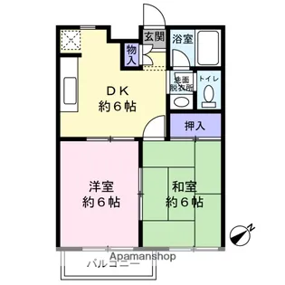 グレイスフル・ユタカ A棟【2階】の間取り