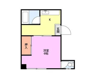 コーポあたご古町【2階】の間取り