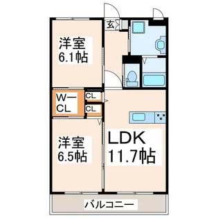 しゃるまん【4階】の間取り