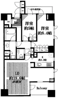 セントラルレジデンス四番町シティハウス【2階】の間取り