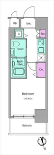 レジディア虎ノ門【6階】の間取り