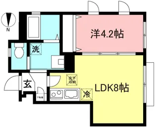 フィオレンツァ桜上水【1階】の間取り