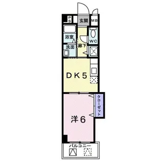カルフール緑井【3階】の間取り
