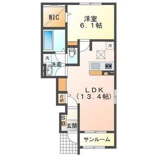 ラ フローナ I【1階】の間取り