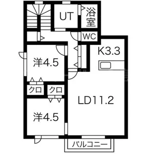 ベーネタカノ【2階】の間取り