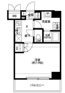 プレール・ドゥーク千歳烏山【3階】の間取り
