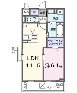 ベル ブライト【1階】の間取り