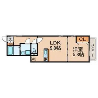 Amour Umejima【1階】の間取り