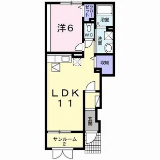 オルテンシア.t【1階】の間取り