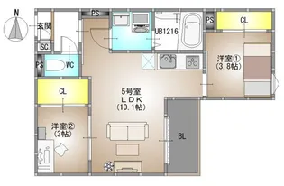 REGALEST 今【1階】の間取り