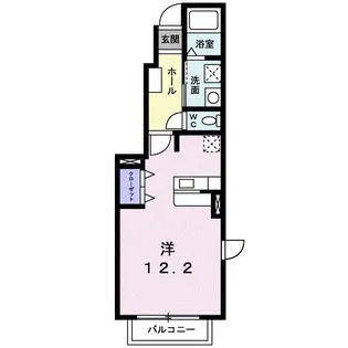 セントレージ今之浦【1階】の間取り