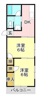 コーポ中村【2階】の間取り