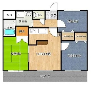 プレステージ明石大久保IV【7階】の間取り