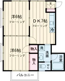 第三青和ハイツ【3階】の間取り