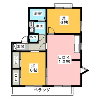 グランドメゾンASANO A棟【2階】の間取り