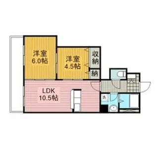 泉第6ビル【6階】の間取り