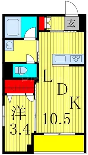 ソフィア本八幡【2階】の間取り