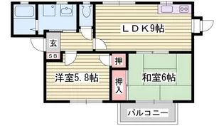 フレグランス今市【2階】の間取り