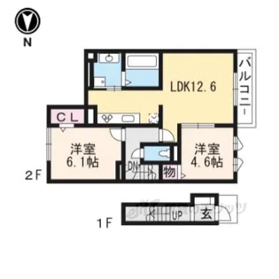 カーサフェリーチェ2【2階】の間取り