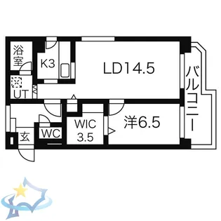 ワイズパーク【6階】の間取り